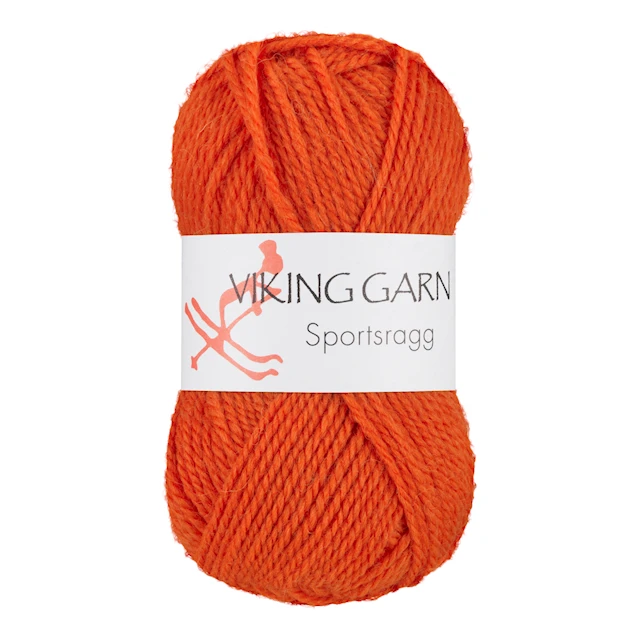 Sportsragg 50 g oranssi Viking Garn