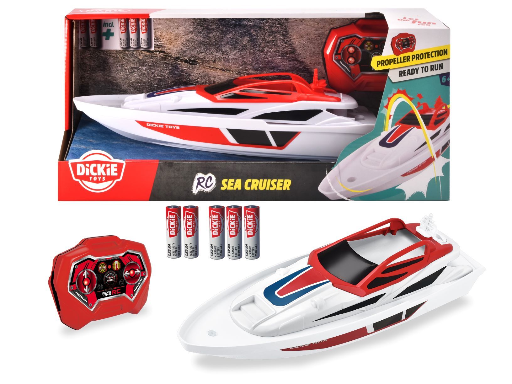 Radiostyrd Båt Sea Cruiser 34 cm Dickie Toys
