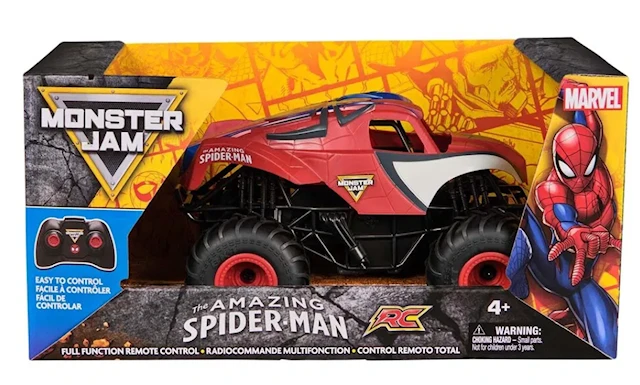 Monster Jam Radio-ohjattava auto RC 1:24 Hämähäkkimies