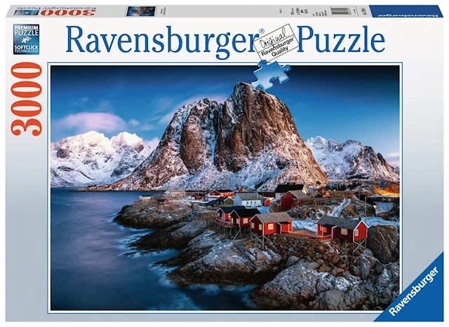 Hamnoy, Lofoten, Pussel, 3000 bitar, Ravensburger
