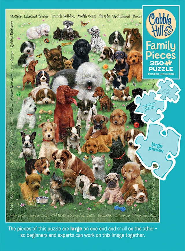 Palapelit Puppy Love (Family) 350 palaa, Cobble Hill