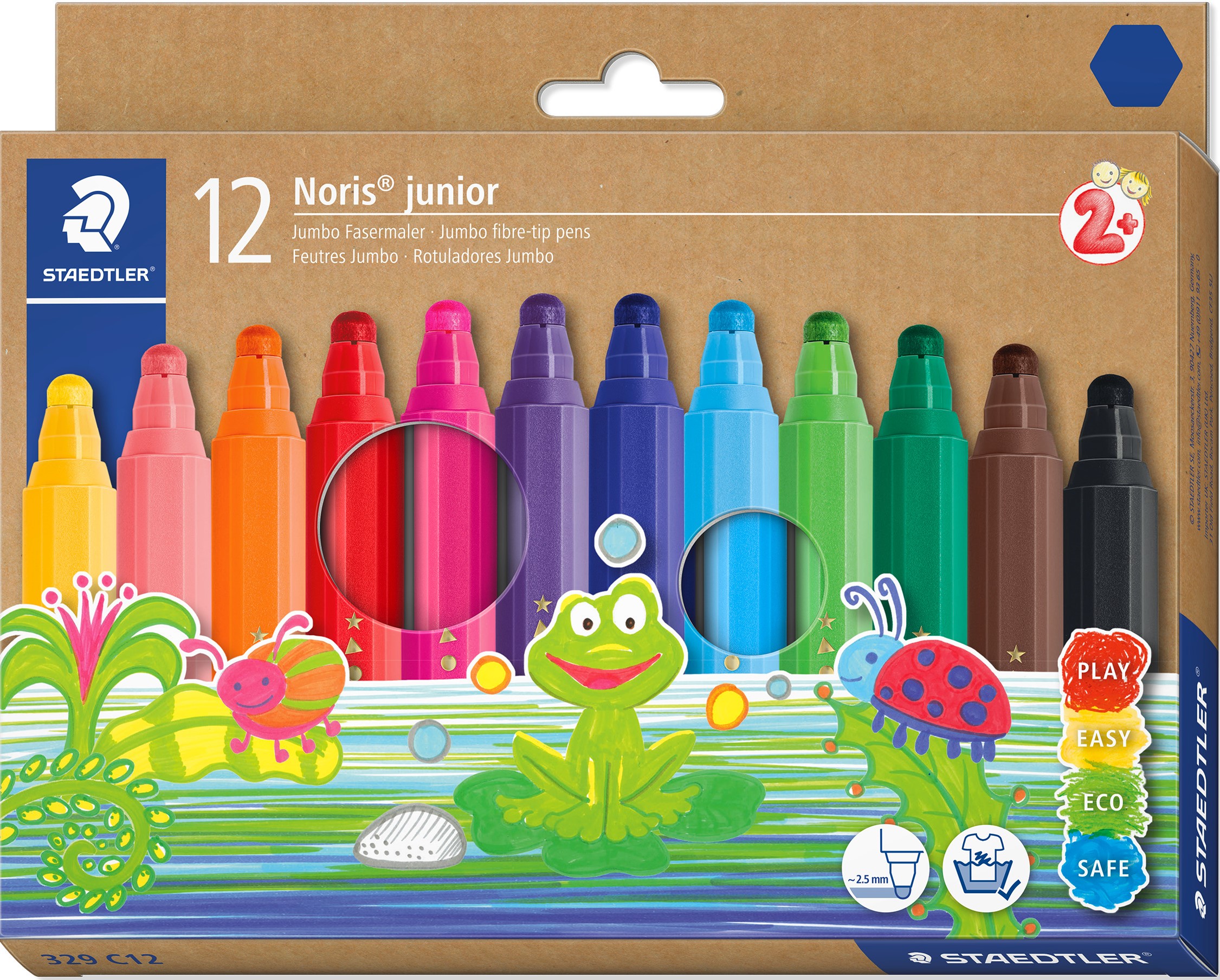 Tuschpenna Jumbo från 2 år 12-pack Noris Junior Staedtler