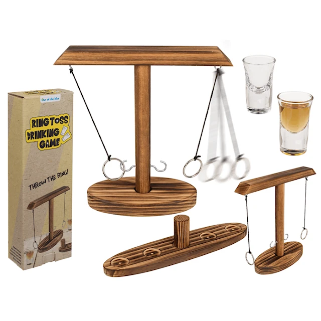 Wooden Ring Toss dryckesspel