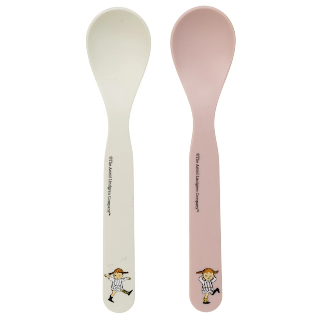 Pippi Cirkus Skedar 2-pack vit/rosa Rätt Start