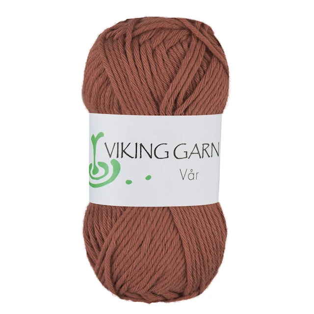 Vår Garn Bomull 50 g Tobak 458 Viking Garn
