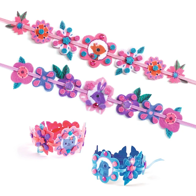 DIY-Kit Glittrande Armband 4 st Djeco