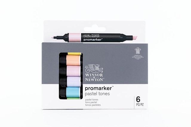 Produktbilde 4 for Markørpenn ProMarker Sett 6 Pastel tones Winsor & Newton