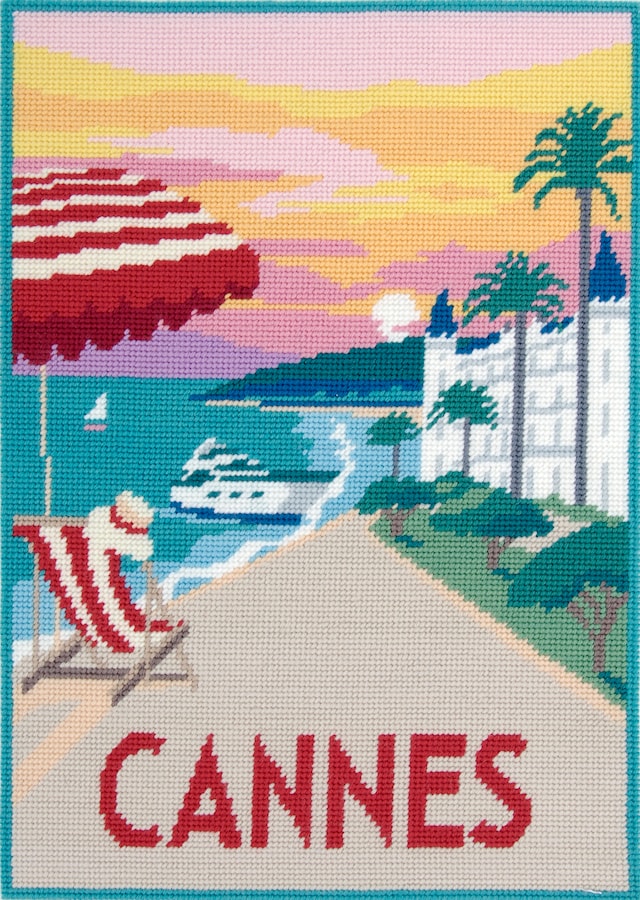 Esipainettu kangas 29,7 x 42 cm, Motiivi Cannes