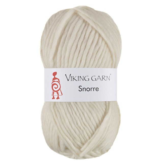 Snorre 100 g Luonnonvalkoinen 202 Viking Garn
