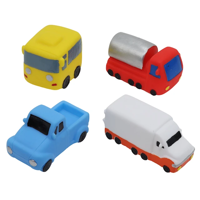 Badleksaker, Bilar, 4-pack