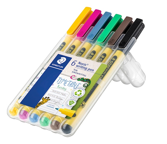 Produktbilde 3 for Noris Fineliner 0,6 MM 6-pakning Staedtler