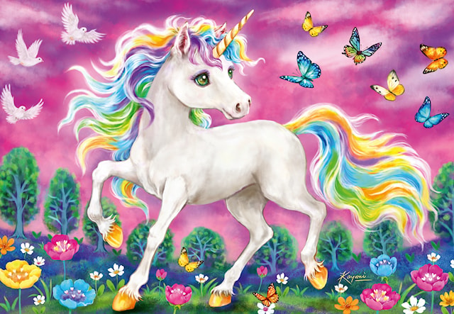 Tuotekuva 3 - Unicorn And Pegasus Palapeli 2x24 palaa Ravensburger