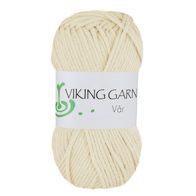 Vår Puuvillalanka 50 g luonnonvalkoinen Viking Garn