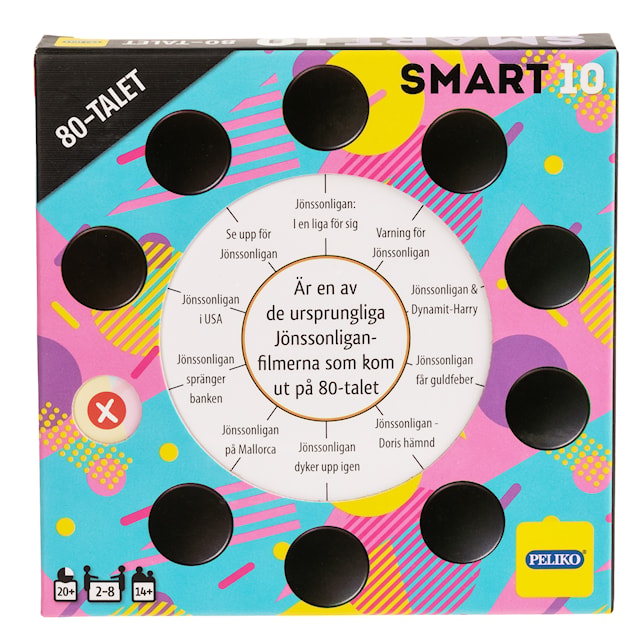 Produktbild 3 för SMART10 Frågekort, 80-talet (SE)