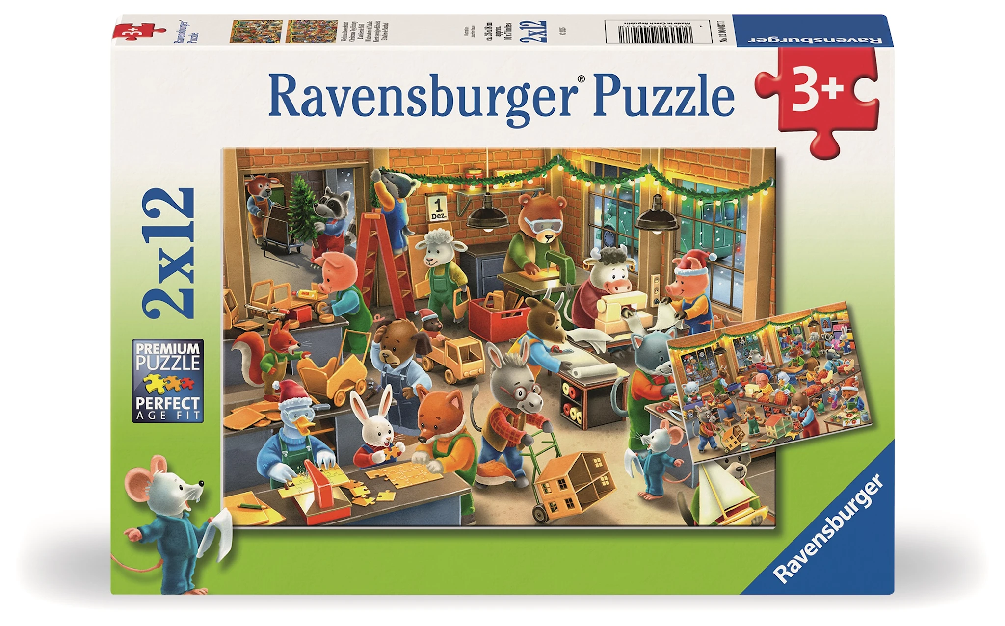 Produktbilde for Julelekefabrikken 2x12p Ravensburger