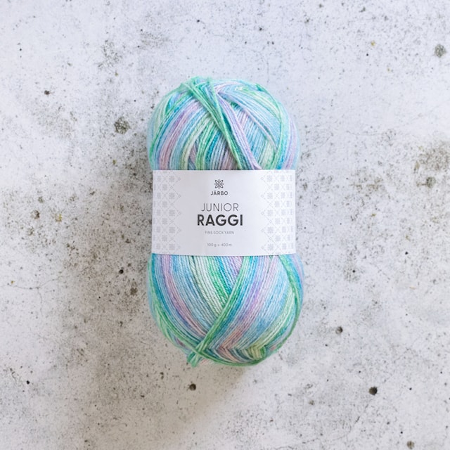 Tuotekuva 1 - Junior Raggi Lanka Villasekoitus 100 g Stripe Delight Järbo