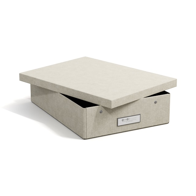 Produktbild 1 för Förvaringslåda Kleo A4 Linen Bigso Box of Sweden