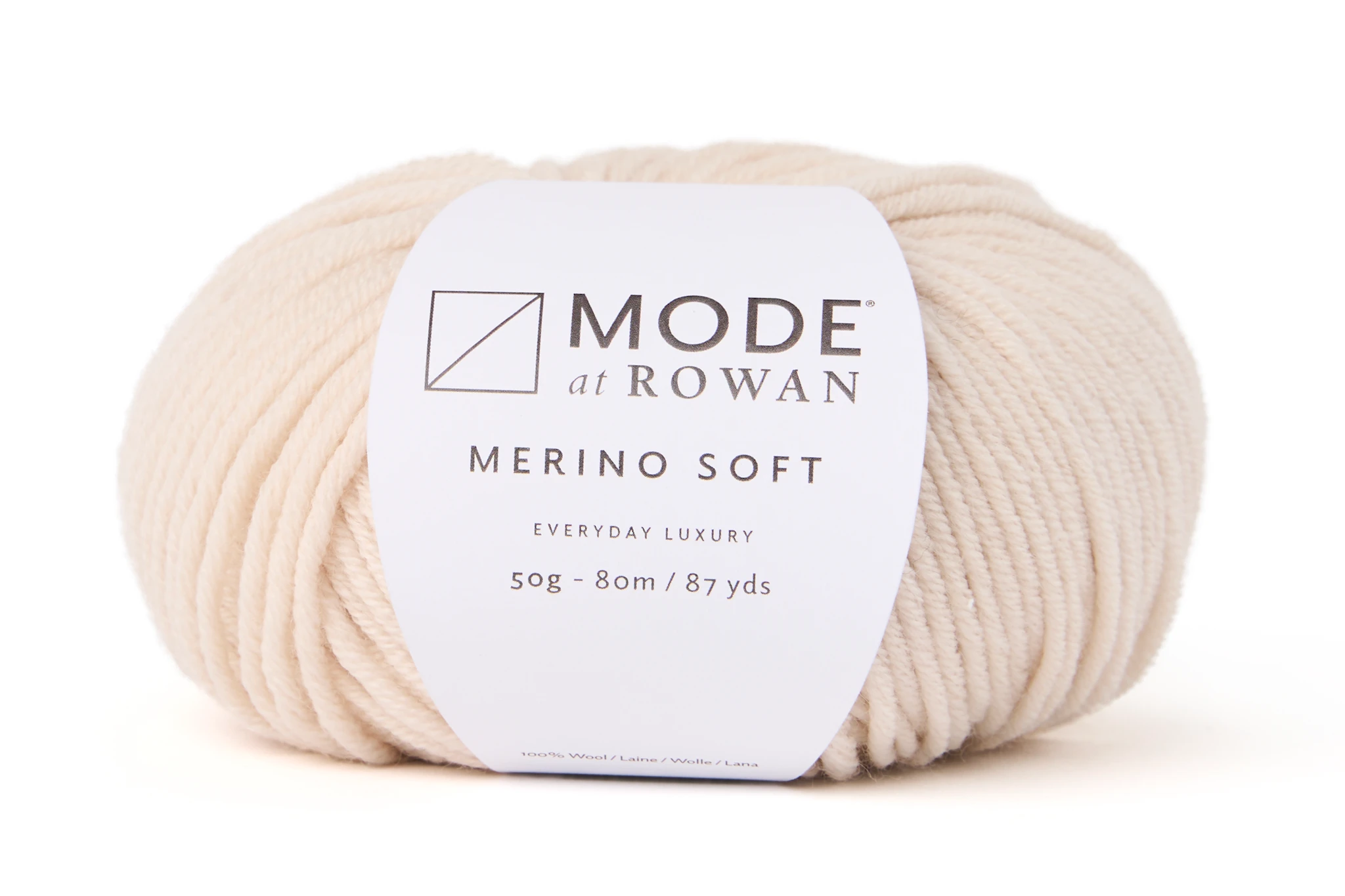 Produktbild för Merino Soft 100% Merinoull 50gr Sand 018 Mode at Rowan