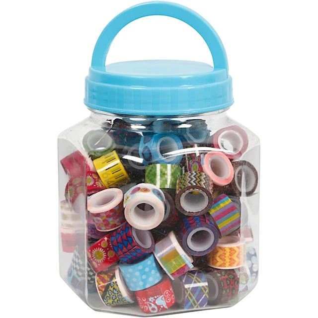 Washitejp mixade mönster 12 mm 2 m 90-pack