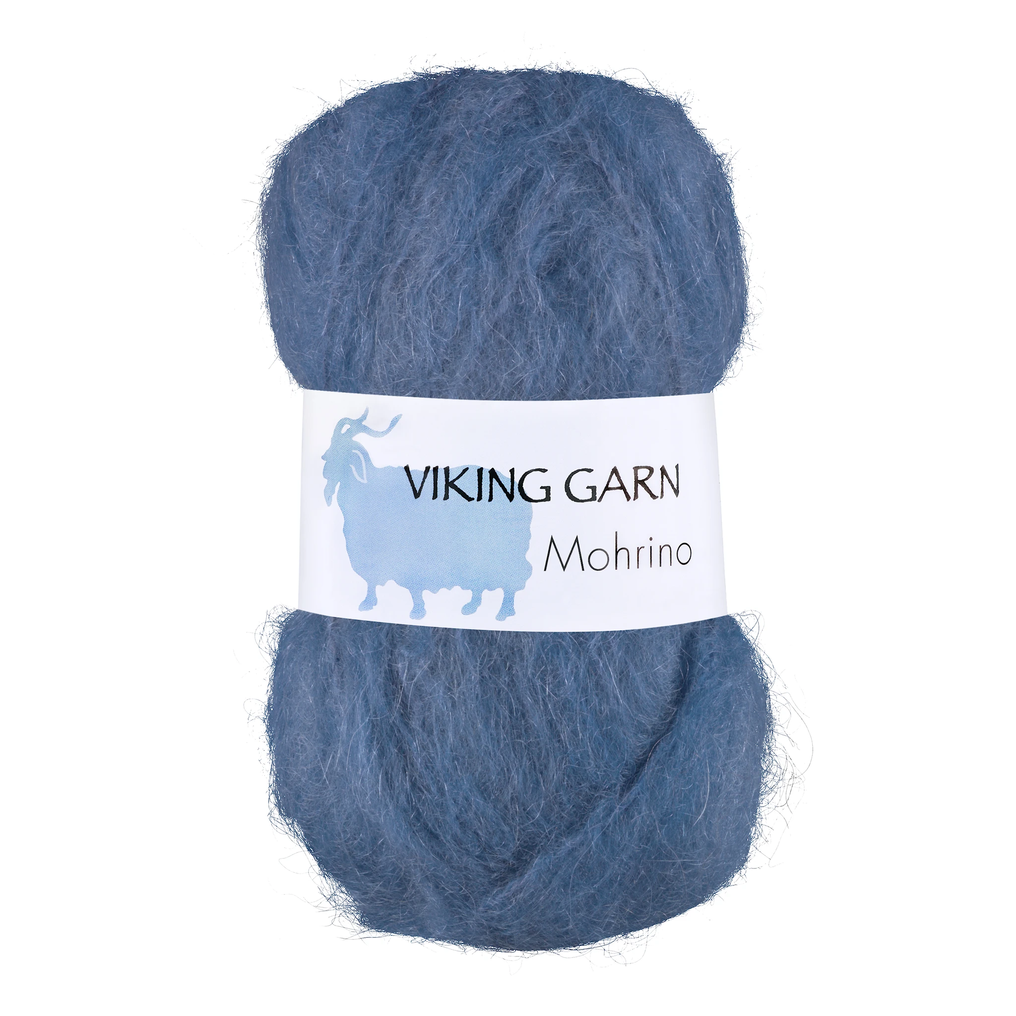 Produktbild för Mohrino Garn 50 g Himmelsblå 523 Viking Garn