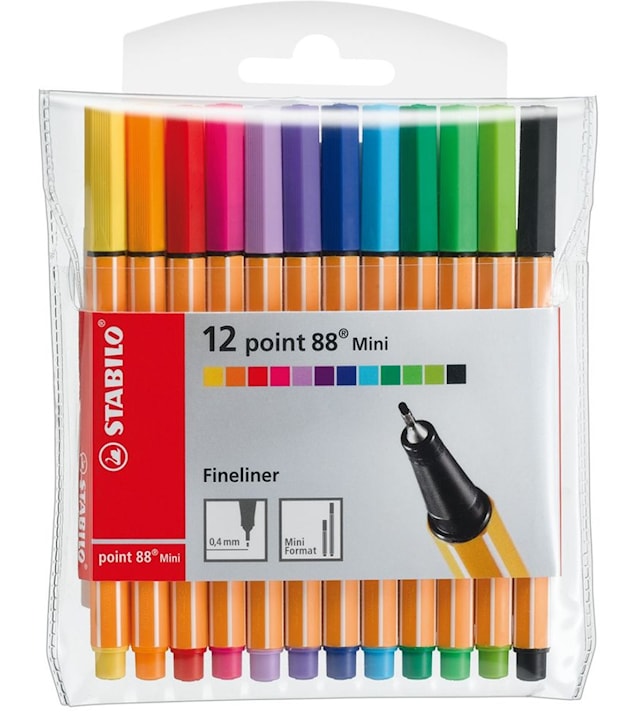 Fineliner Point 88 mini (12) Stabilo