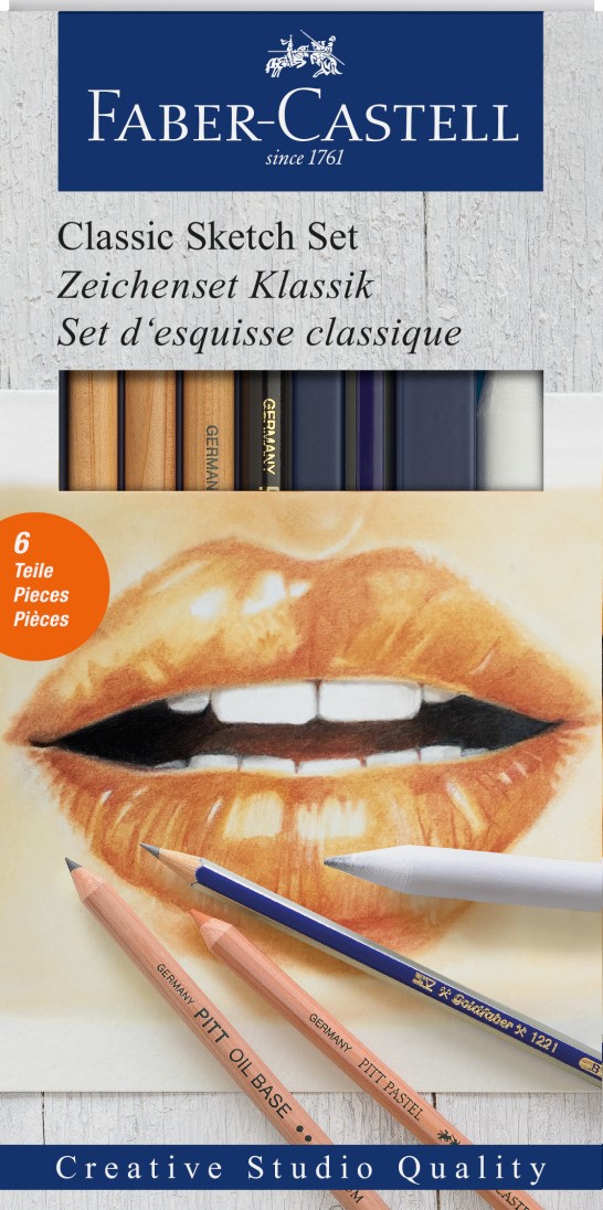 Skiss Set 6-p Goldfaber Classic, Faber-Castell