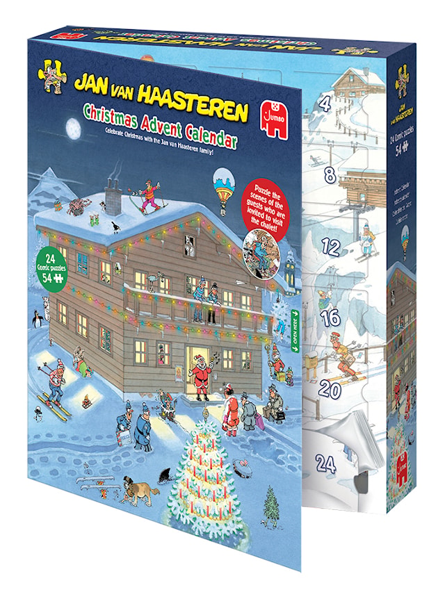 Produktbild 2 för Adventskalender Pusselkalender Christmas Jan Van Haasteren 2025