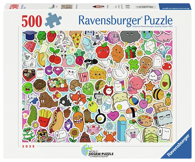 Cute Kawaii Chaos Pussel 500 Bitar Ravensburger