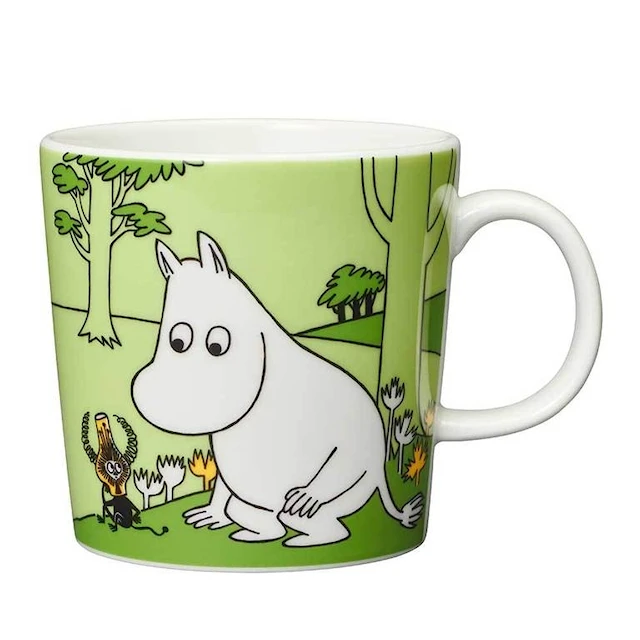 Arabia Mumin Mugg 30 cl Mumintrollet Gräsgrön