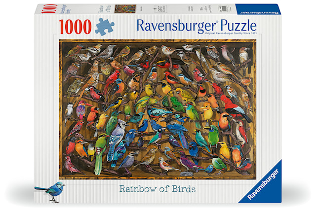 Produktbild 1 för Rainbow of Birds Pussel 1000 bitar, Ravensburger