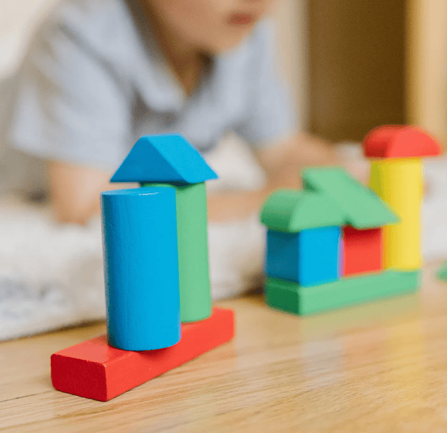 Produktbild 3 för Färgglada Träklossar 100 Bitar Melissa & Doug