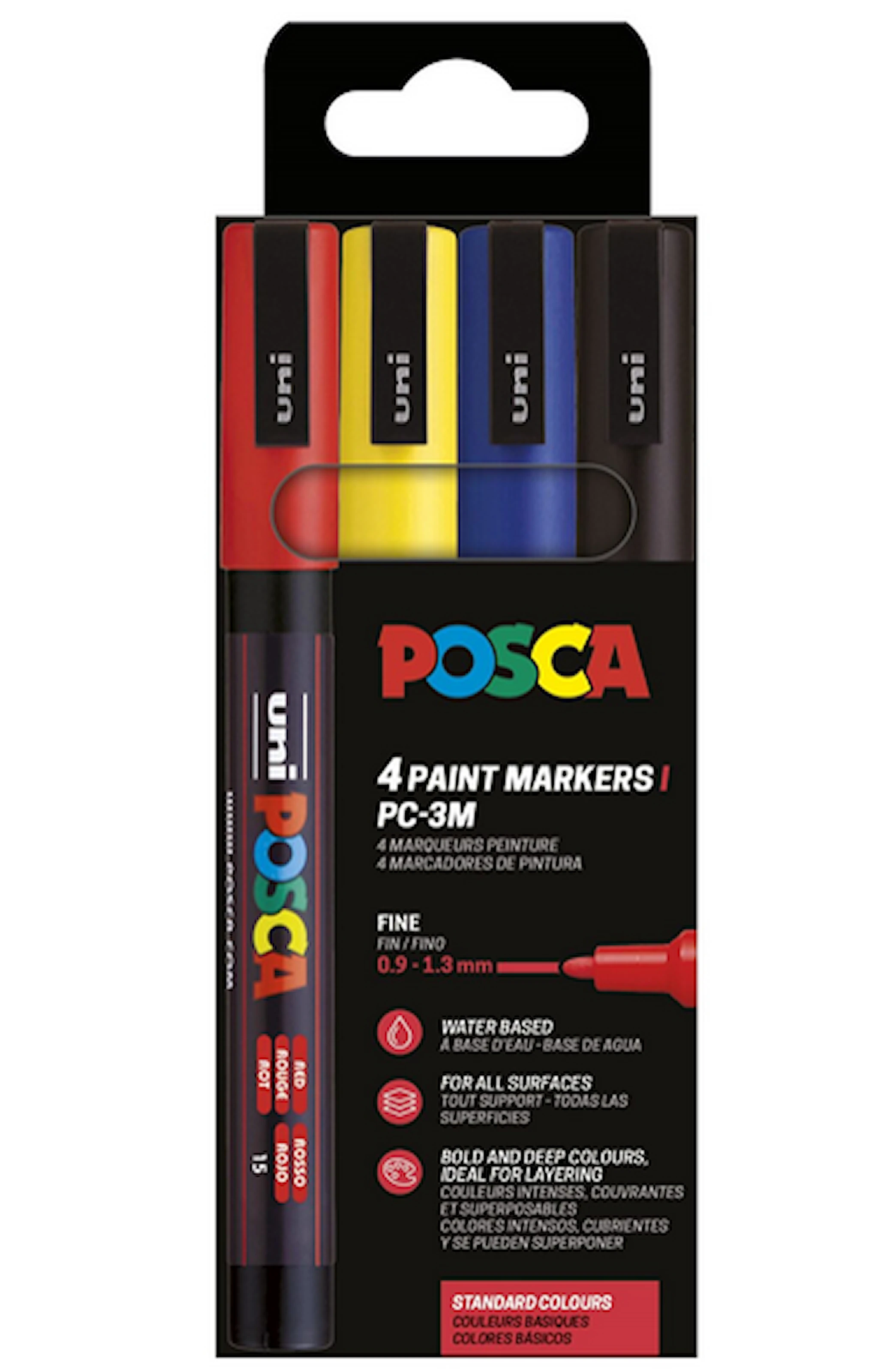Tuotekuva ille Posca Marker Set 4-p perusvärit
