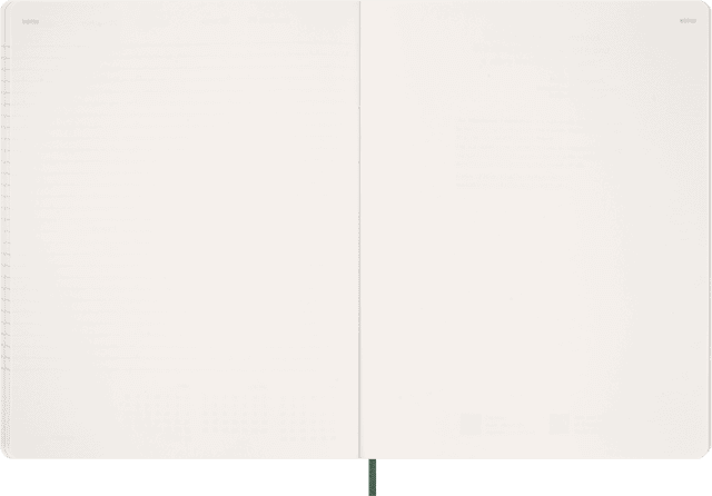 Tuotekuva 4 - Kalenteri 2026 Essential Planner Weekly Vertical XXL Myrtle Green Moleskine
