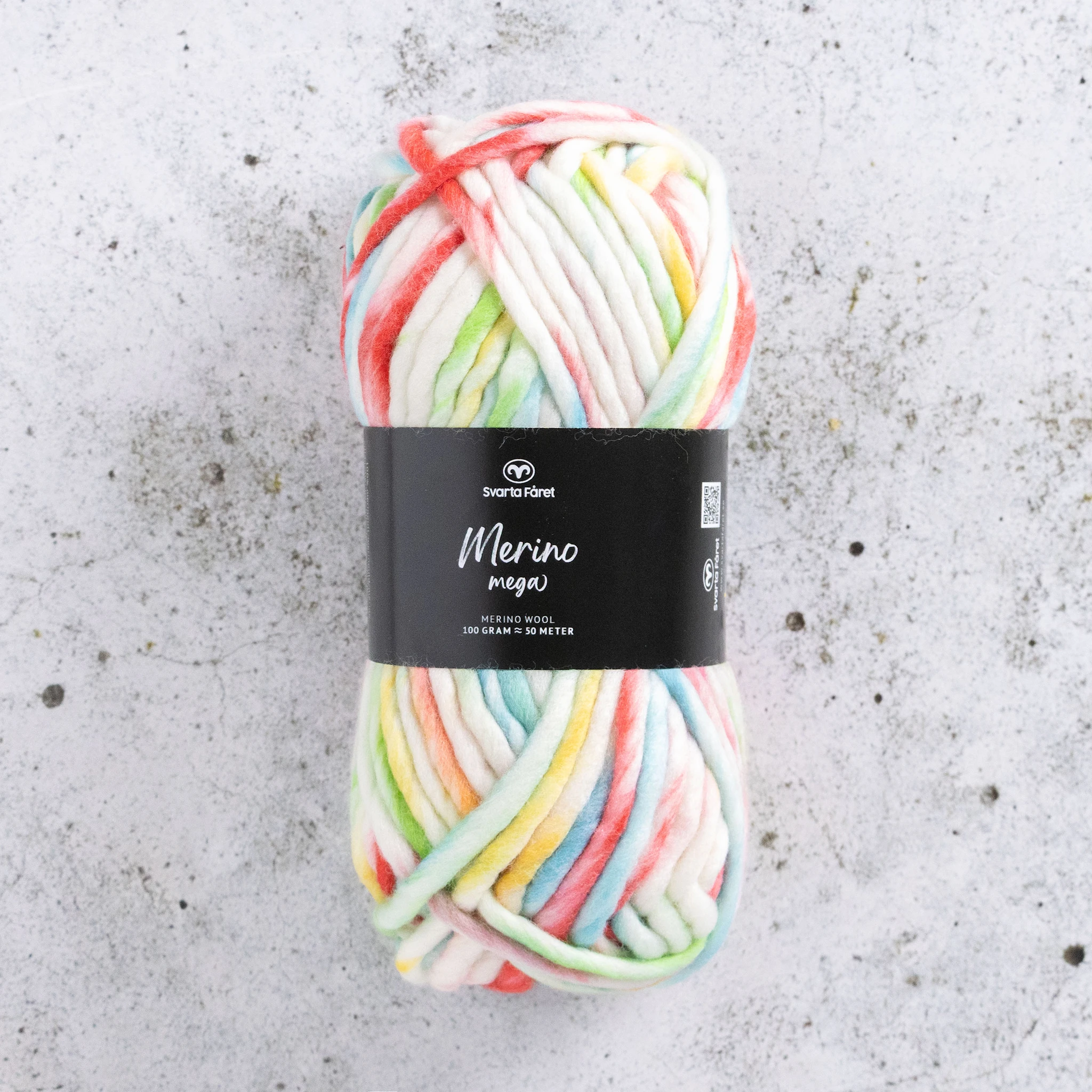 Tuotekuva ille Merino Mega Merinovillalanka 100 gr 4Blue Lagoon 04 Svarta Fåret