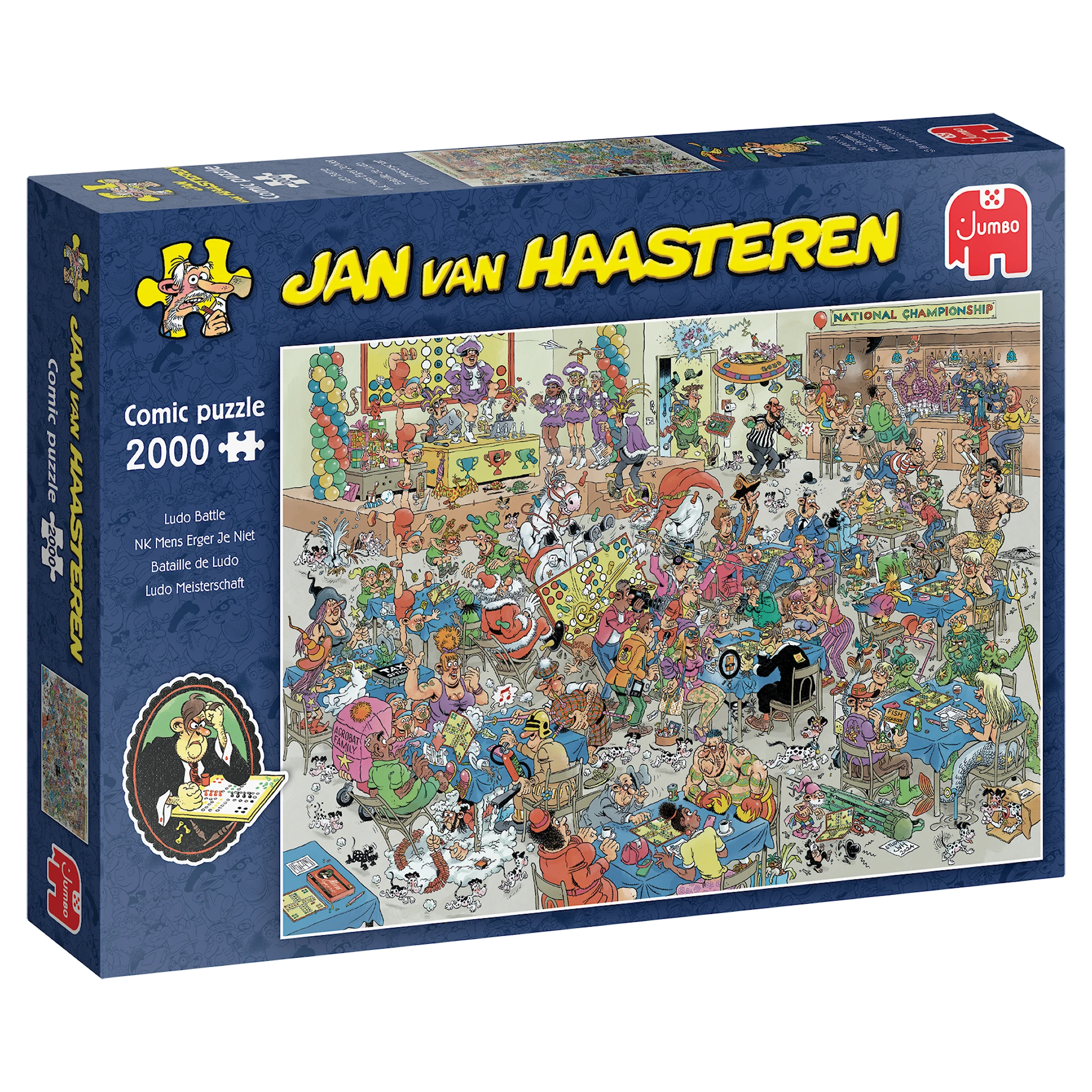 Produktbilde for Jan Van Haasteren Puzzle Championship Ludo Battle Puslespill 2000 brikker