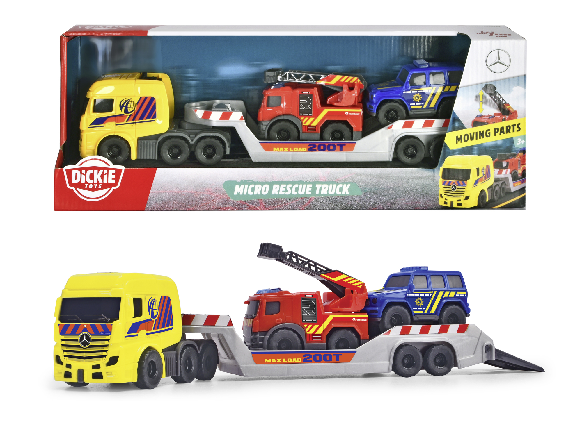 Mercedes Benz Räddningslastbil 32 cm Dickie Toys