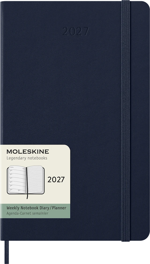 Classic Hard 12M Week Note Large Sapphire Blue 2027 Moleskine