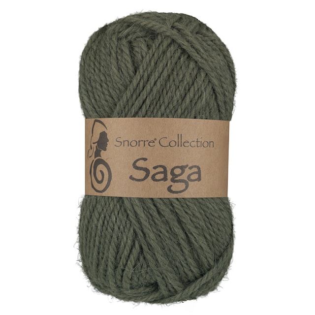 Saga Ull, Alpaca mix 50 gr Mørk Grønn 432 Viking Snorre