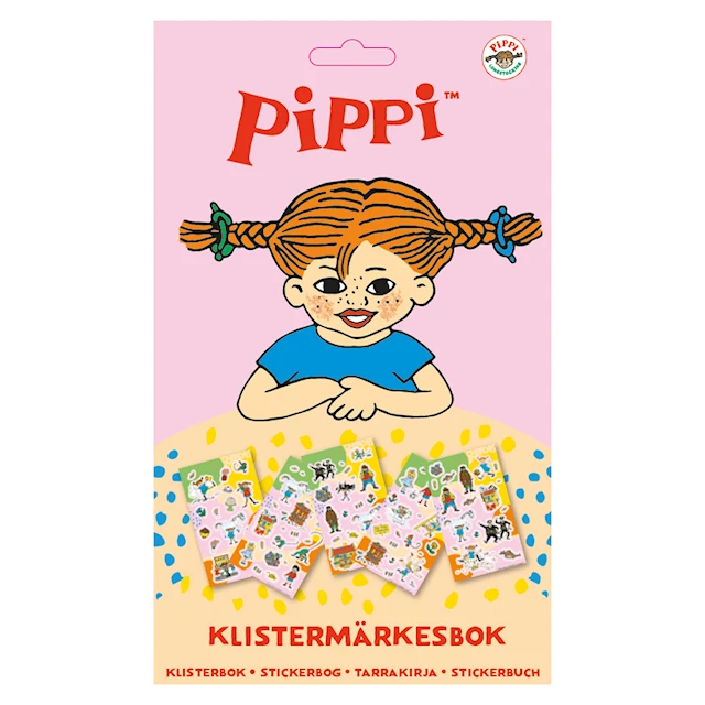 Klistermärkesbok Pippi