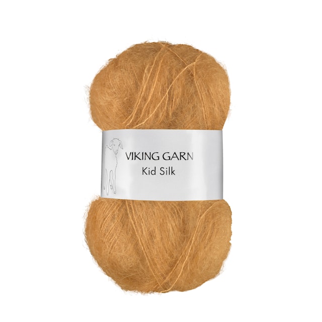 Kid- Silk Lanka Silk Mohair 25 g Okra 344 Viking Garn