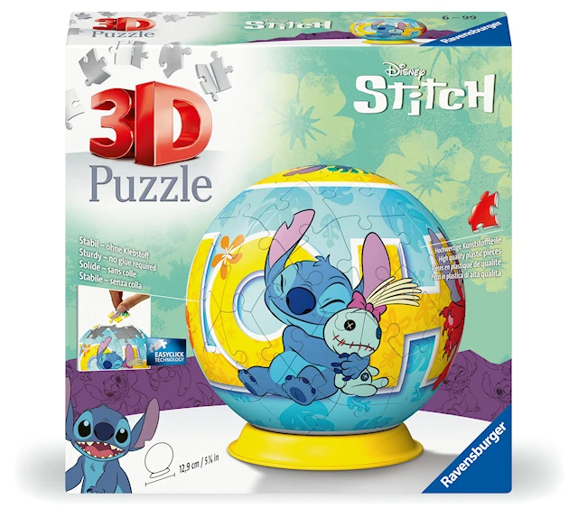Disney Stitch 3D Pussel 72 bitar, Ravensburger