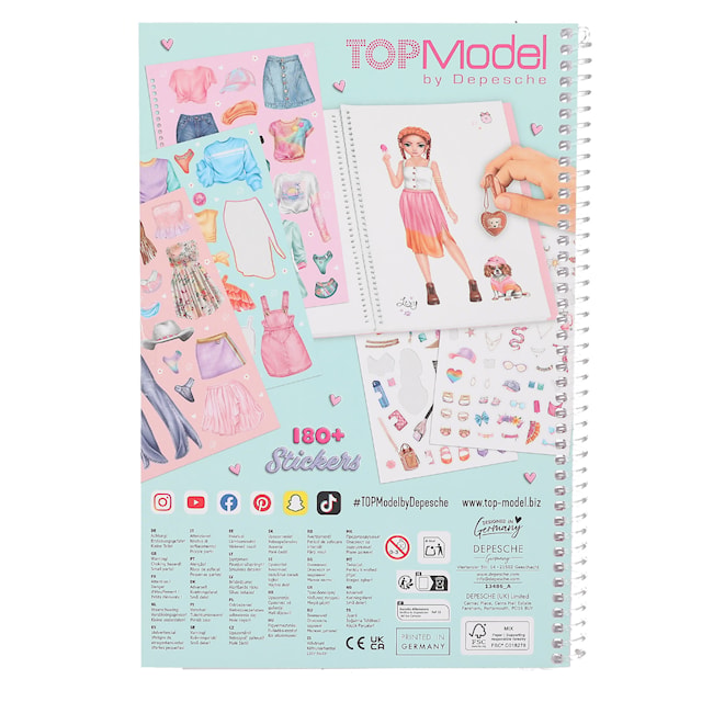 Produktbild 4 för Stickersbok Dress Me Up TOPModel