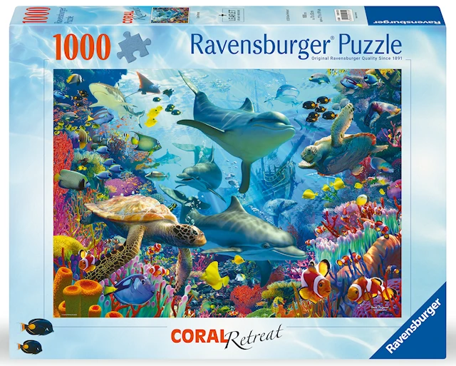 Pussel Coral Reef Retreat 1000 bitar, Ravensburger