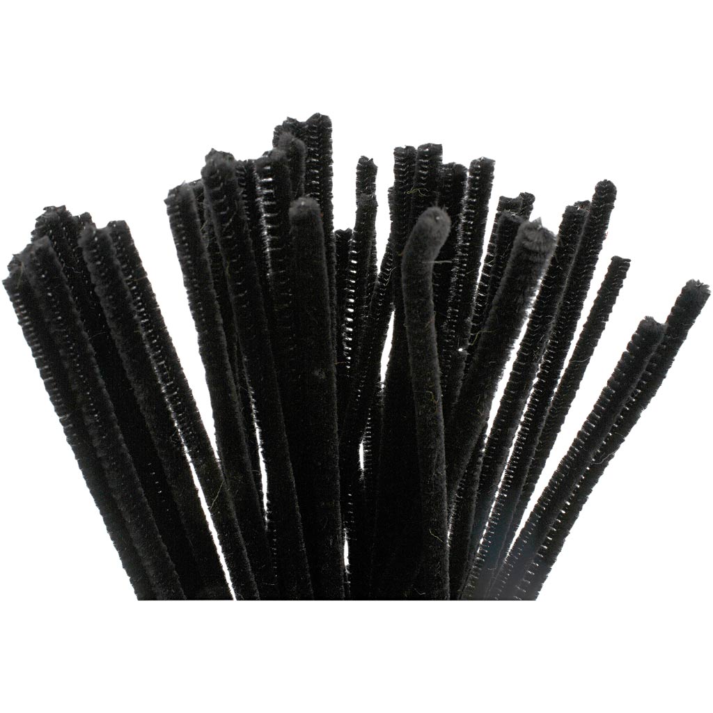 Piprensare Svarta 6 mm 30 cm 50-pack