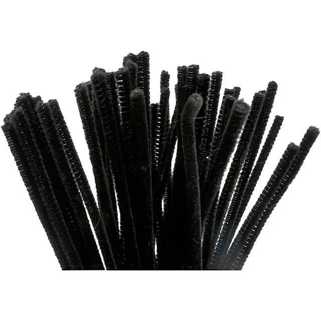 Piprensare Svarta 6 mm 30 cm 50-pack