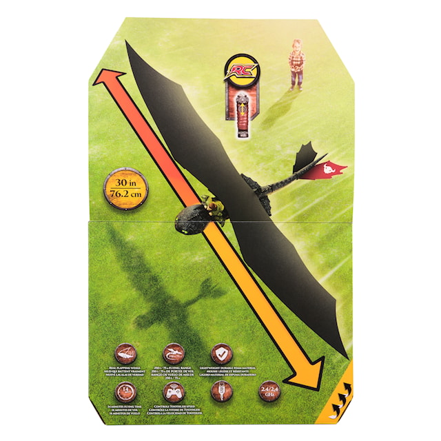 Produktbild 7 för Dragons Movie RC Real Flying Toothless