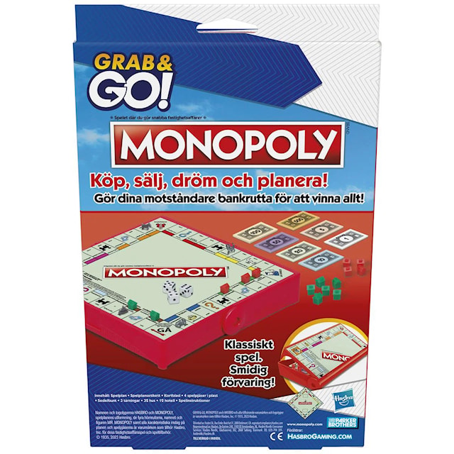Tuotekuva 4 - Matkapeli Grab & Go Monopoly (SE/FI)