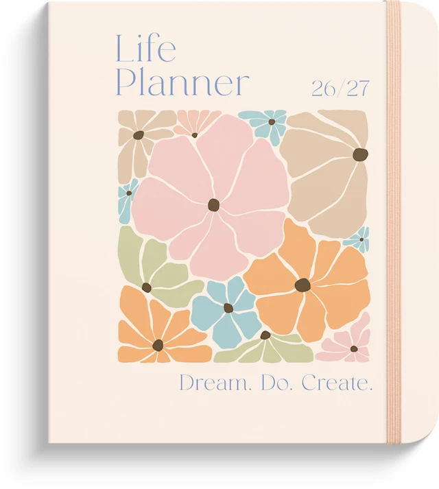 Life Planner Pastel Flowers 26/27 Burde
