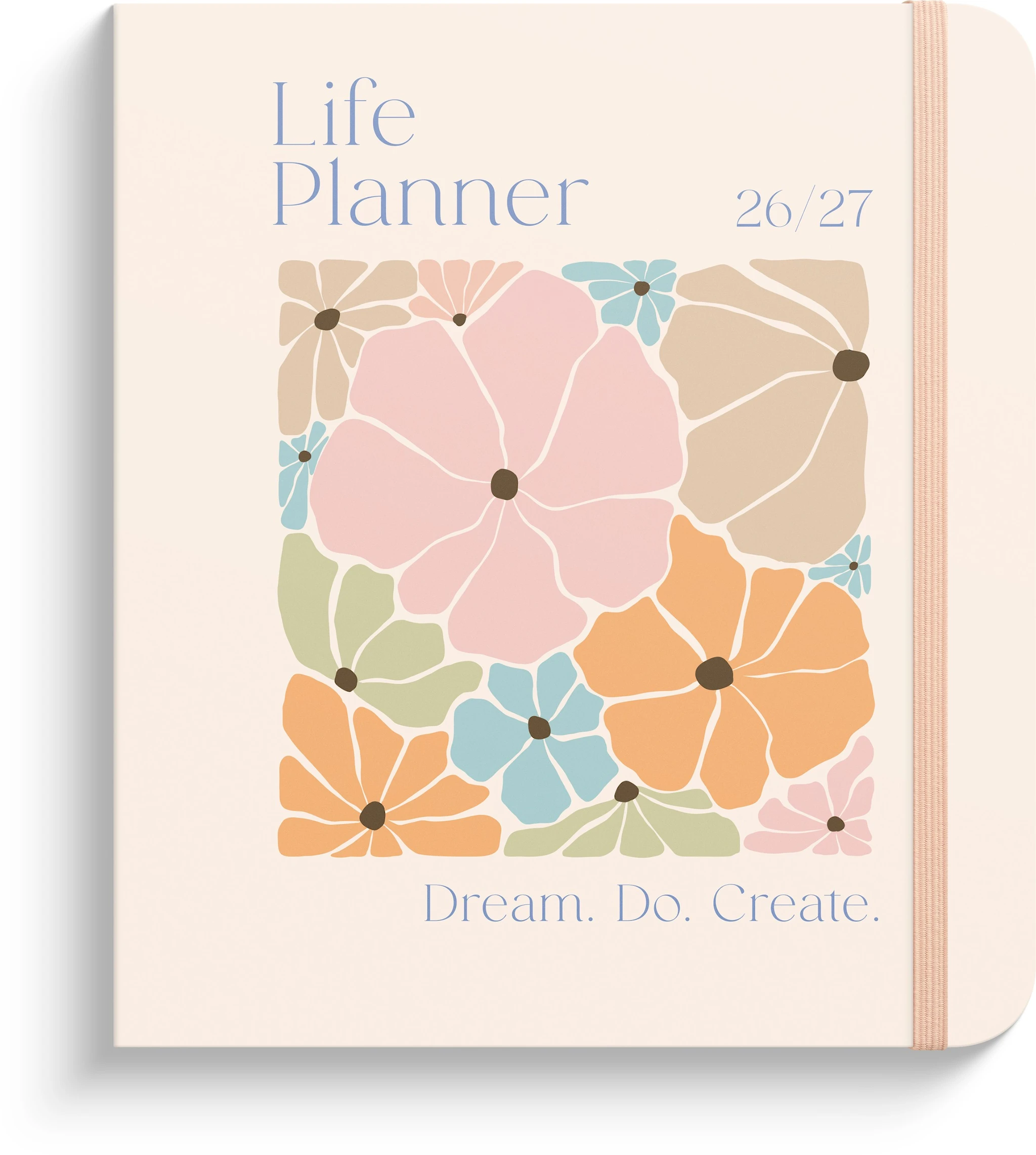 Produktbild för Life Planner Pastel Flowers 26/27 Burde