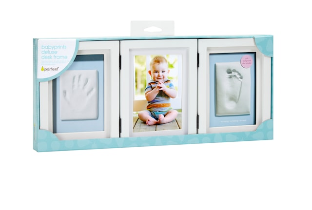Tuotekuva 2 - Babyprints Deluxe ledad Ram Trippel, Vit, Pearhead